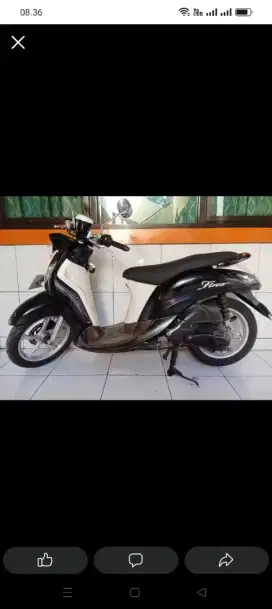 Yamaha Fino injeksi 125 motor mulus STNK BPKB faktur lengkap pajak isi