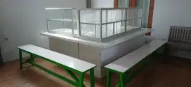 Set Meja dan Etalase warteg