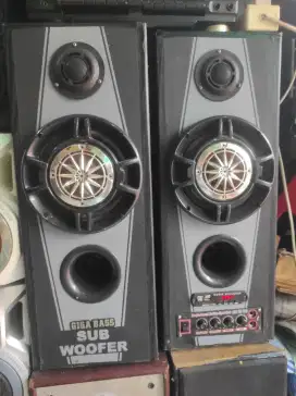 Speaker aktip giga bass ukuran 60 x20 speaker 4 inch + USB radio FM bl