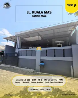 Rumah siap pakai di Tanah mas Semarang Barat tidak banjir