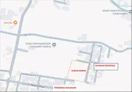 SAWAH PINGGIR JALAN COCOK UTK PERUMAHAN