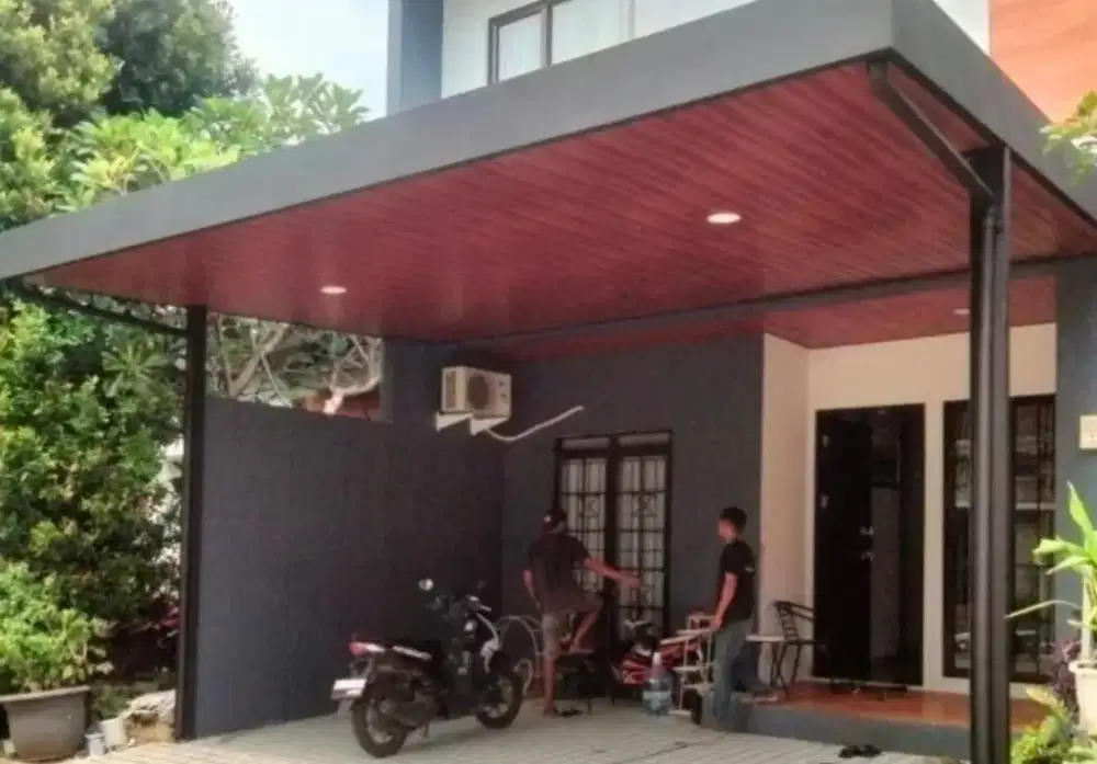 Kanopi baja ringan plus plafon pvc murah