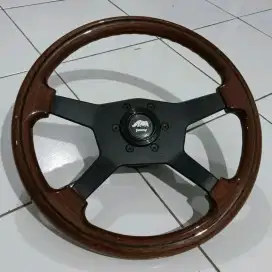 Steer setir stir racing kayu original Italy 14 inch