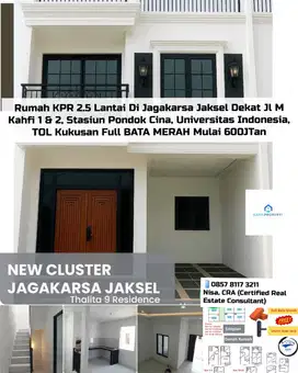 Rumah KPR 3 Kamar Tidur Di Jagakarsa Dekat Jl M Kahfi 1 Stasiun UI