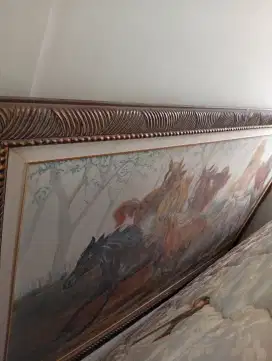 Lukisan lengkap pigura