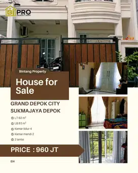 Rumah cantik di GDC dekat alun alun Depok