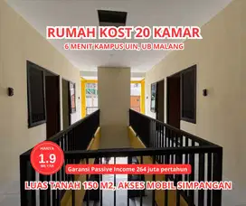 Investasi Kos 20 Kamar Strategis Kota Malang