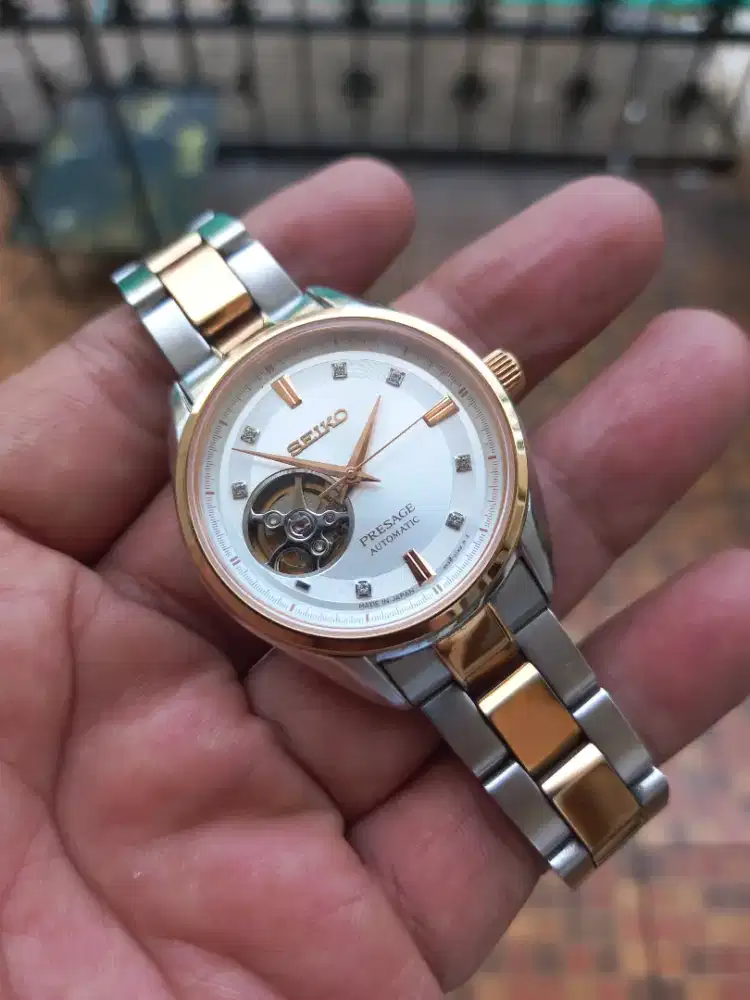 Seiko Presage SSA810J1 Swarovski crystal open heart