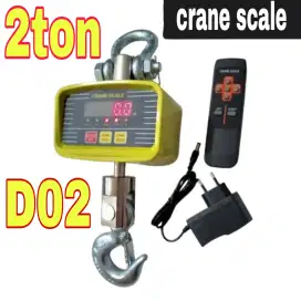 Crane scale 2 ton 2000kg timbangan digital gantung