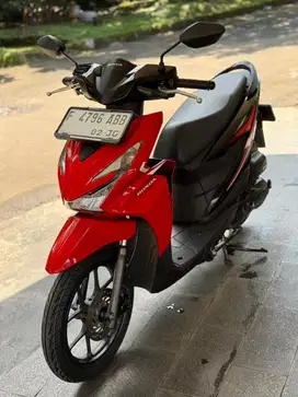 Honda Beat CBS Thn 2025 Merah Hitam Mulus