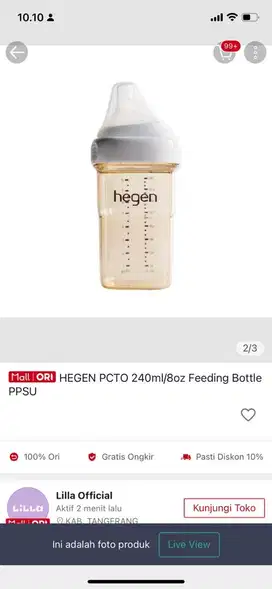 Botol Susu Hegen 240ml