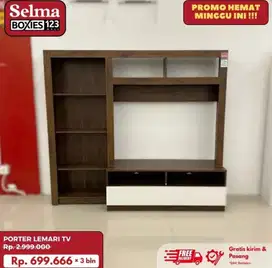 Porter lemari tv ruangan tamu