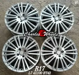 Jual velg enkei sc13 r17 4x100 jazz vios city brio sigra rll