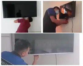 Braket plus pasang atau pasang saja jika sudah ada bracket led tv nya