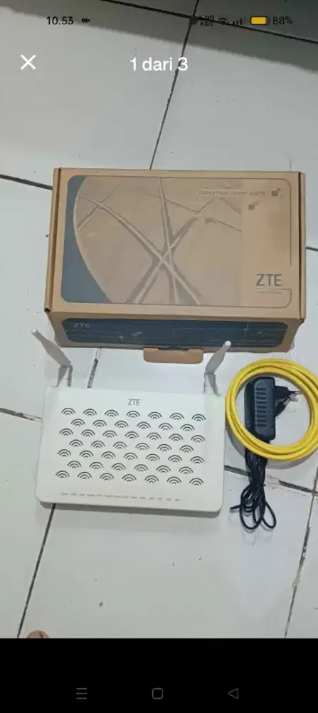 Modem ZTE F 609 kondisi 2nd lengkap normal