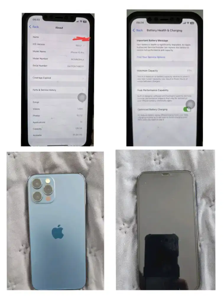Jual Ip 12 pro 128Gb