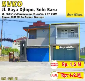 Ruko 2 Lantai di Jl. Raya Djlopo Solo Baru, SPESIAL TURUN HARGA!