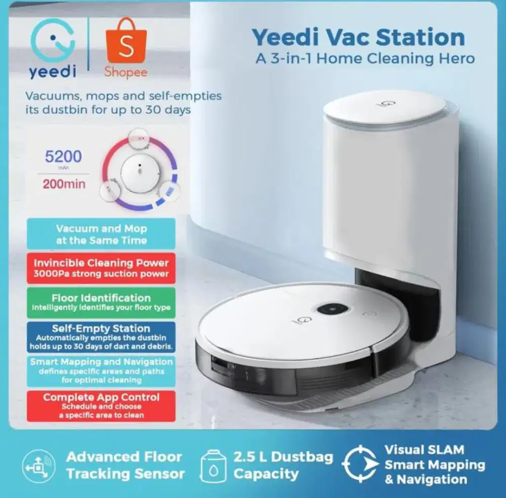 Yeedi 3 in 1 Vacuum
