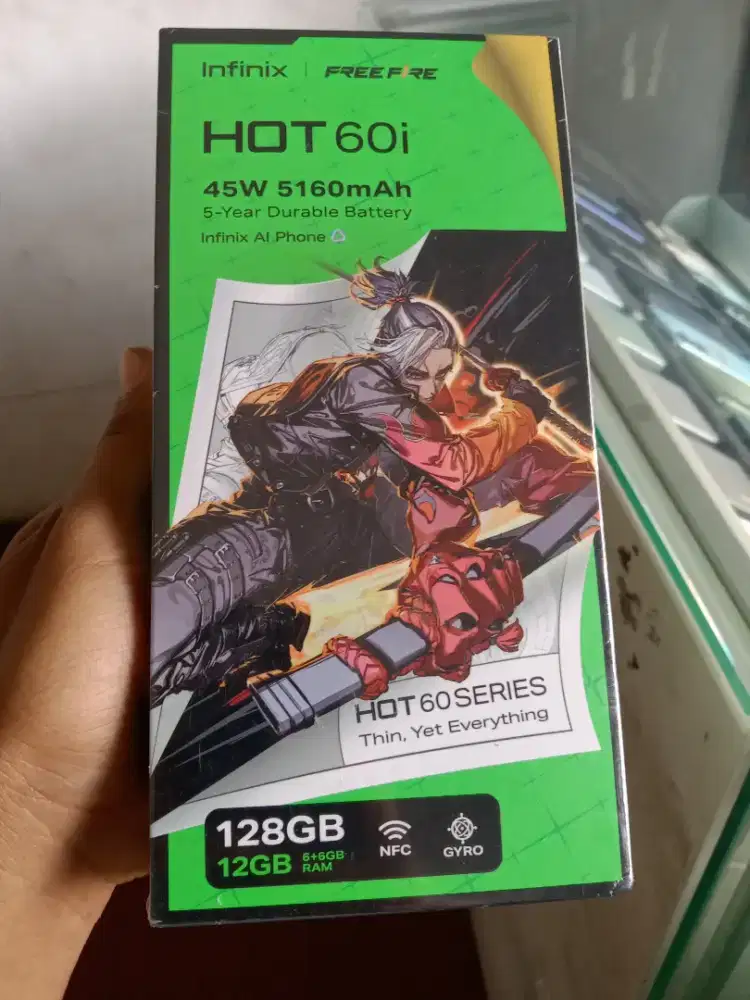 NEW INFINIX HOT 60i RAM 6/128 GARANSI RESMI 1 TAHUN