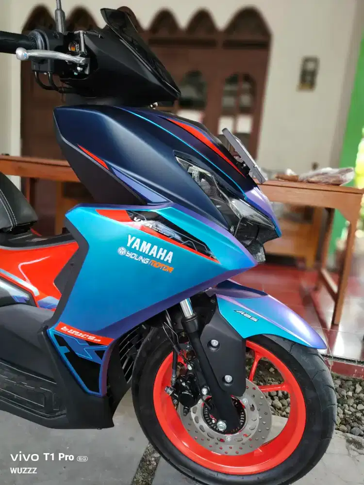 Aerox tipe alpha abs baru sebulan griss
