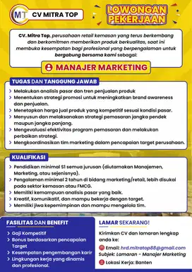 Manajer Marketing