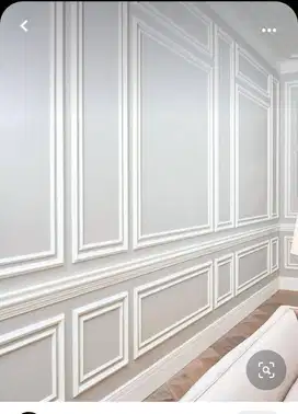 Sekat Plafon Partisi PVC GRC Gypsum Jasa Tukang Pasang Wall Moulding