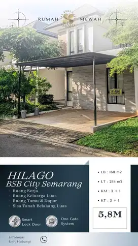 Hunian eksklusif full furnished siap huni di kawasan premium BSB City