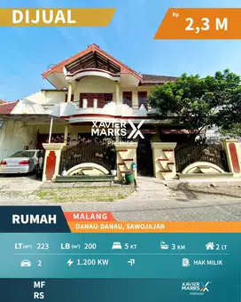 Rumah Hook Terawat Bangunan Kokoh di Sawojajar Malang