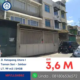 JUAL RUKO DI JALAN KETAPANG UTARA TAMAN SARI JAKARTA BARAT