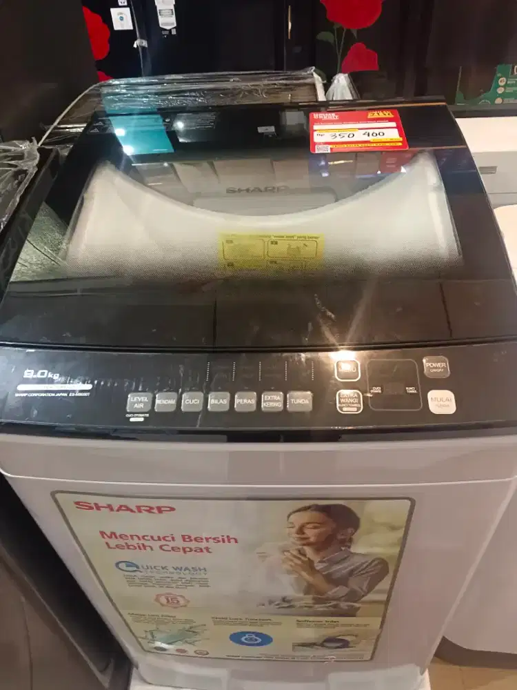Kredit mesin cuci Sharp 8,5kg 1 tabung dengan home credit