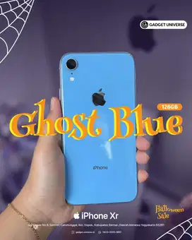 iPhone Xr 128Gb Beacukai Fullset Mulus no Minus