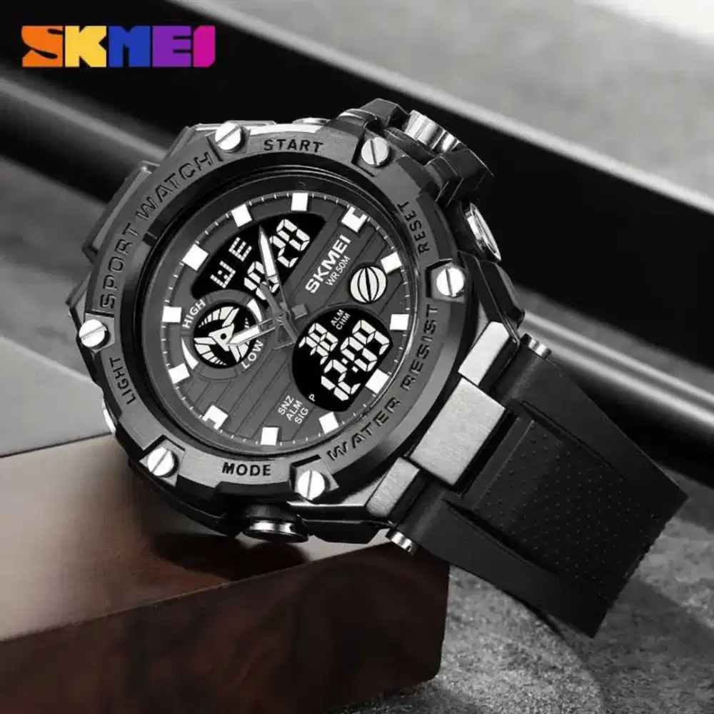 Jam tangan Sporty Pria SKMEI Digital Analog Waterproof