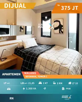 Apartemen Tinggal Huni Terawat Furnish di Begawan Tlogomas Malang