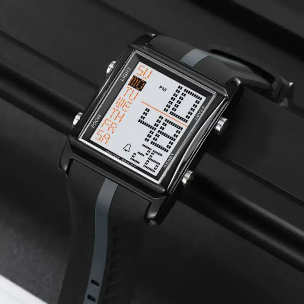 Jam tangan SKMEI Digital Rubber Strap Stylish Waterproof