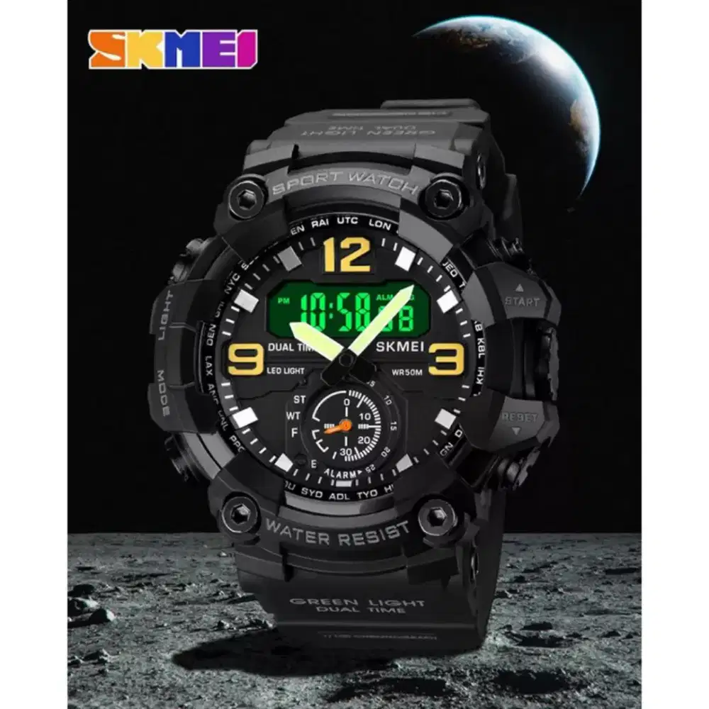 Jam tangan SKMEI Pria ARMY Style Analog Digital