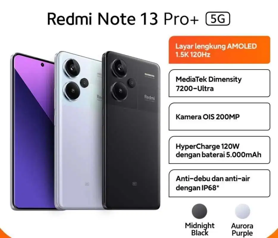 REDMI NOTE 13 PRO+ 5G 12+12GB /512GB PURPLE