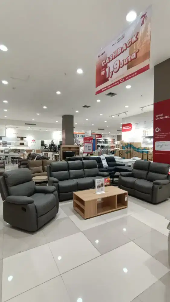 Promo Sofa Set Recliner Nathan