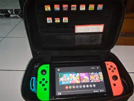 DIJUAL PAKET NINTENDO SWITCH V2 ORIGINAL – PAKET KOLEKSI +10 GAME CARD