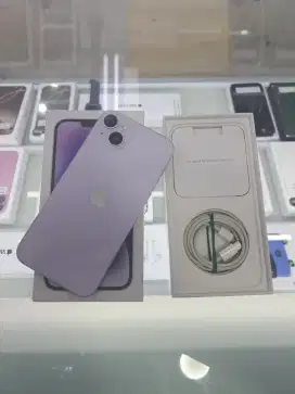 Second Apple IPhone 14 Plus 128GB Purple Ex IBOX Mulus Fullset Nego