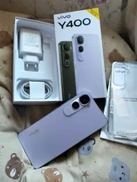 Vivo Y400 8/256 fullset like new. Tt atau jual.