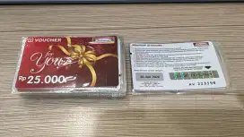 Voucher indomart pecahan 25rb