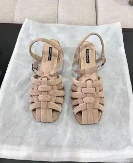 Sandal Hak bembiibloopshoes Myaa Velvet Nude Original Size 38 #CITT621