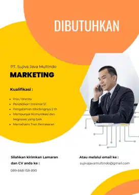 Dibutuhkan marketing