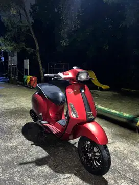vespa matic sprint iget th 2018 SS lengkap modif simple ganteng