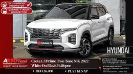 Hyundai Creta 1.5 Prime Two Tone NIK 2022 White On Black Fullspec