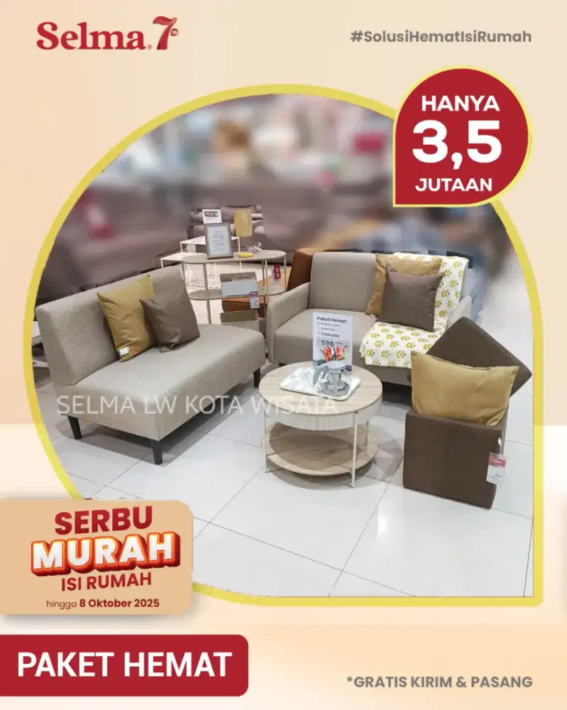 PRODUK TERLARIS PAKET SOFA RUANG TAMU MINIMALIS