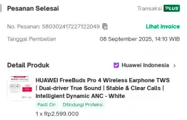 HUAWEI FreeBuds Pro 4
( NEW, pembelian 8 Sept )