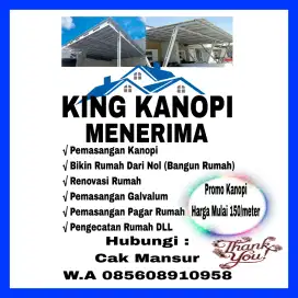 Menerima pemasangan Kanopi galvalum, renovasi rumah, bangun rumah DLL
