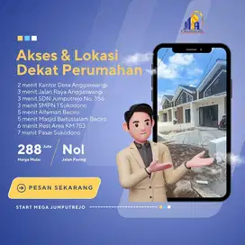 Rumah murah Sidoarjo cash promo 300jutaan shm