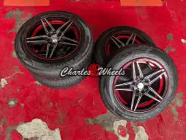 Velg Brave Lis Merah R15 + Ban